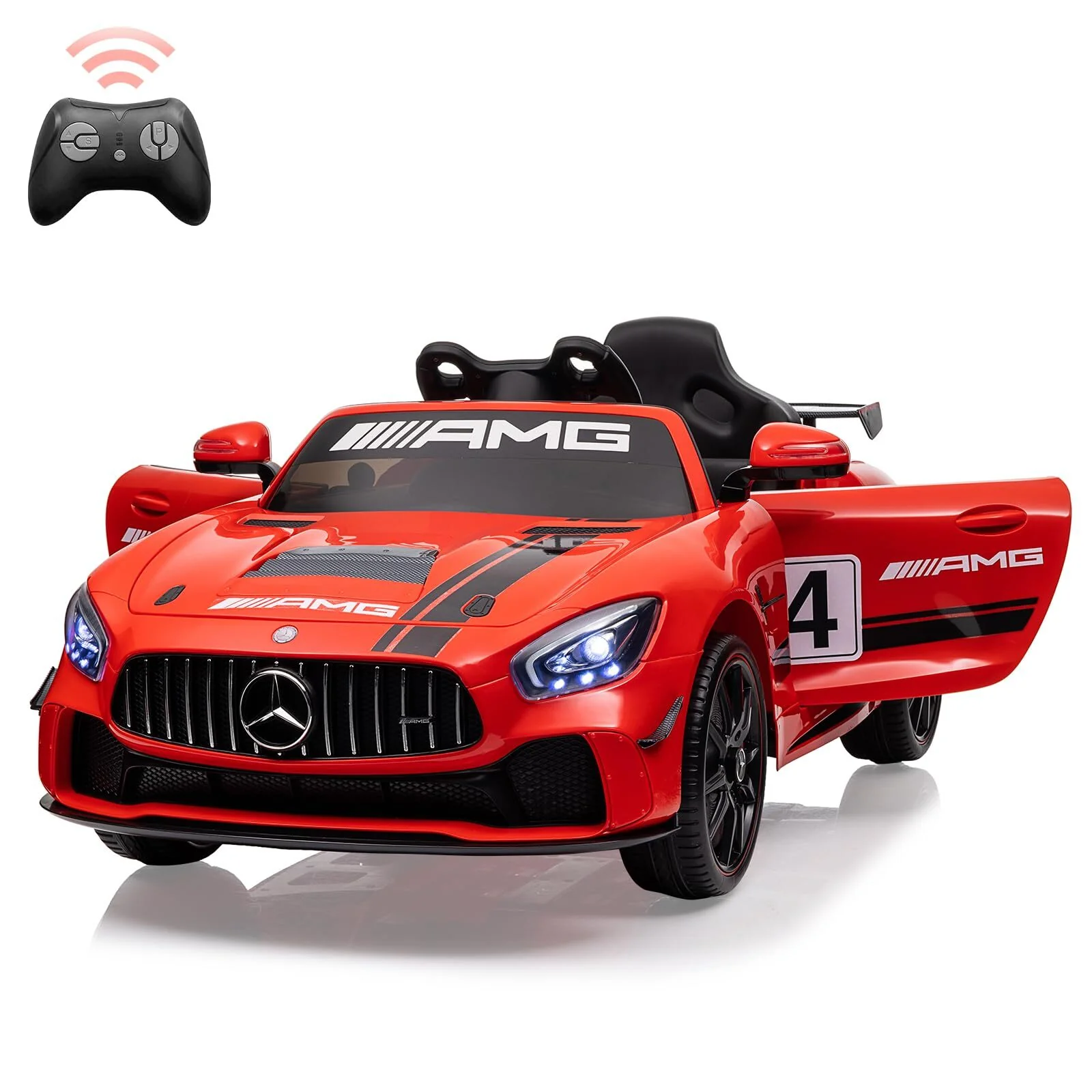 12V Electric Ride-On Sports Car with Remote Control and Battery Powered