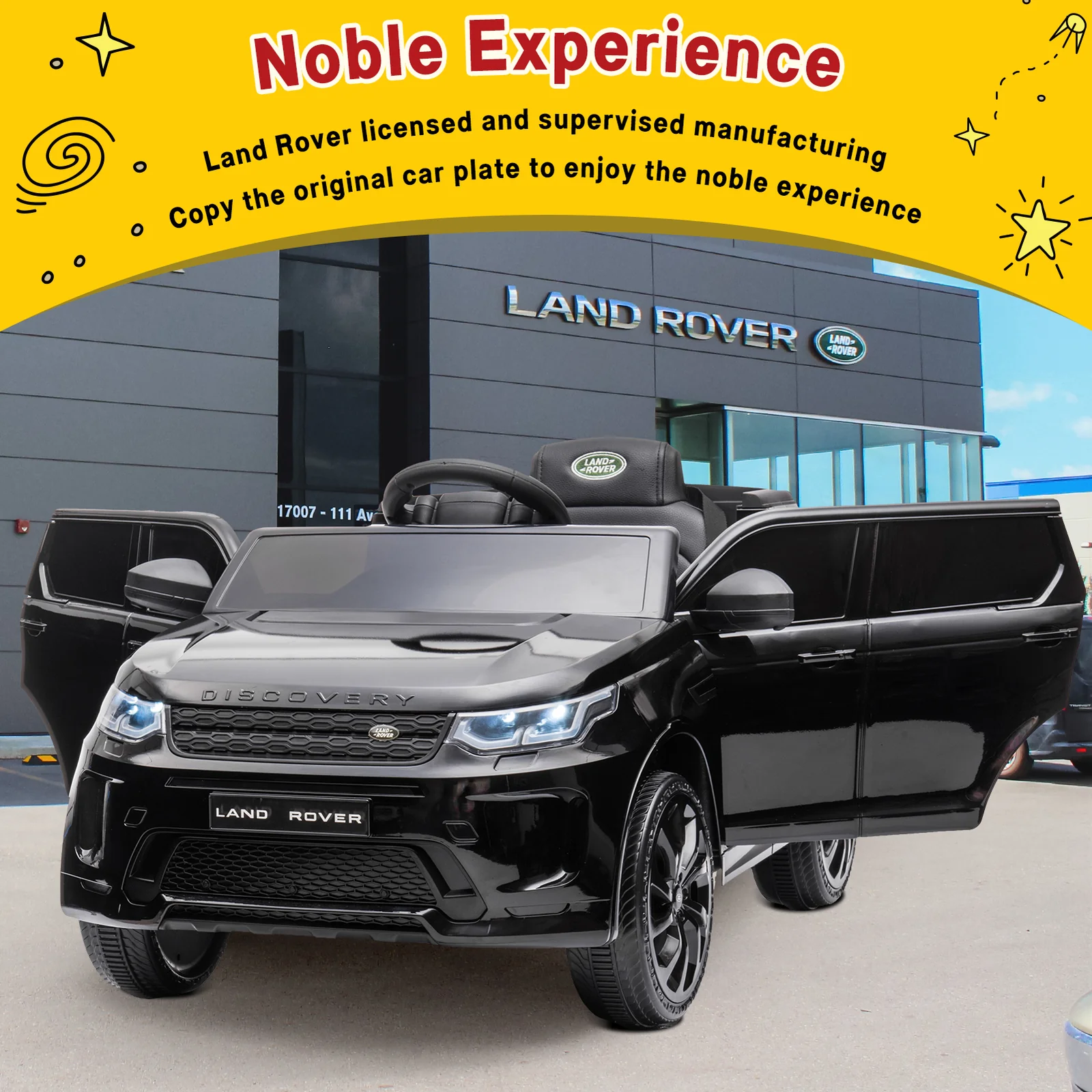 12V Electric Ride-On Car for Kids with Remote Control, Battery Powered Toy Vehicle - Image 3