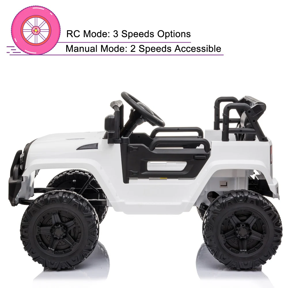 12V Kids Electric Ride-On Truck Car with Parental Remote Control - Image 6