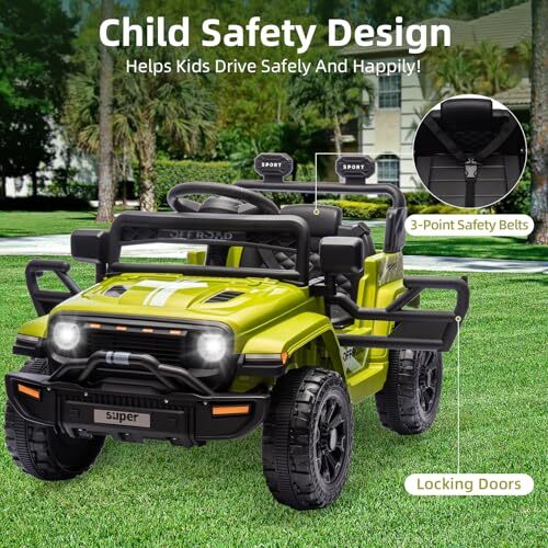 12V Battery-Powered Electric Ride-On Truck for Kids with Remote Control - Image 4