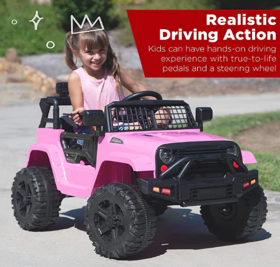 Rosa Electric Ride-On Car for Girls with Remote Control and Music - Rechargeable - Image 3