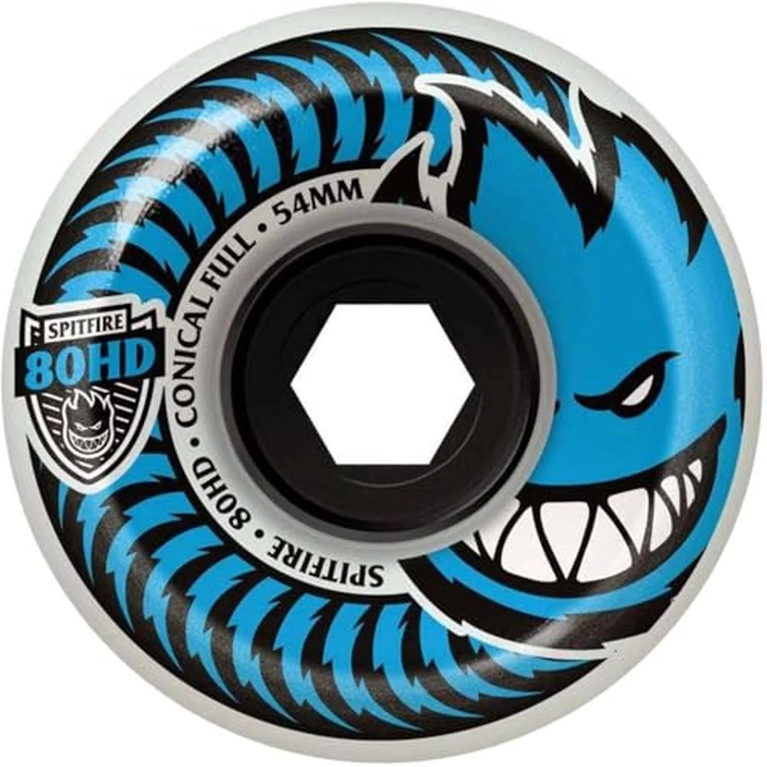 Spitfire 80HD Charger Conical Wheels - Clear Blue - Image 4