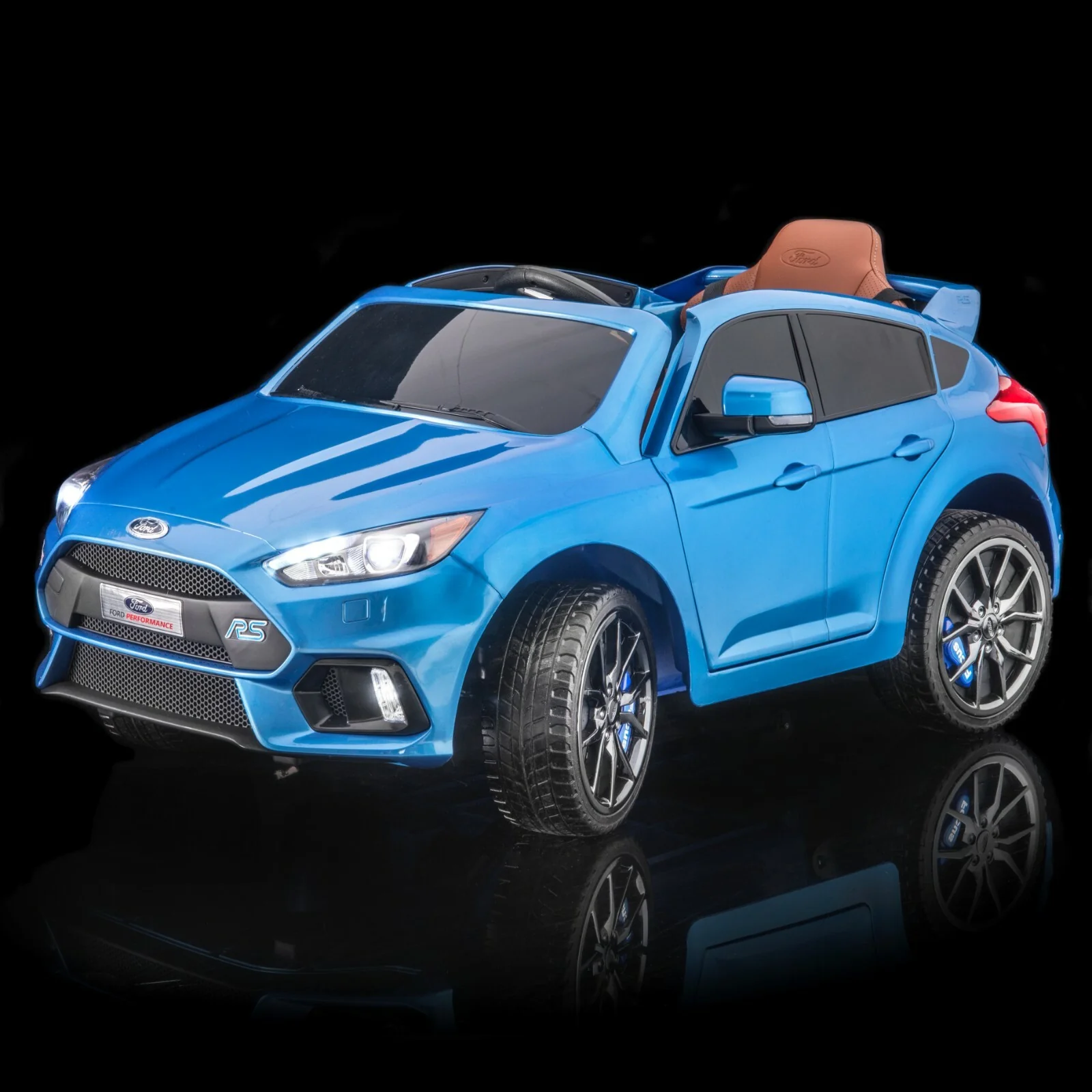 Licensed Ford Focus RS Kids Ride-On Car in Nitrous Blue - Image 13