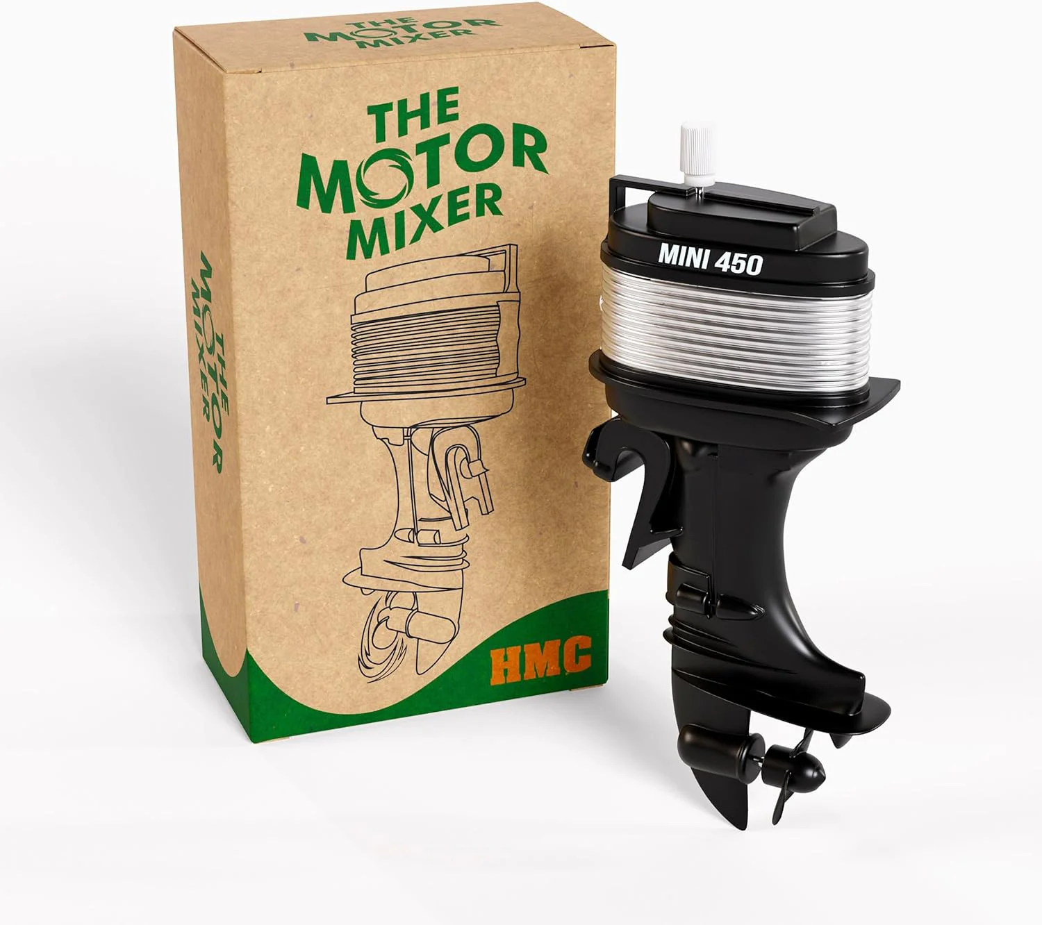 HMC Boat Motor Coffee Mixer - Fun Wind-Up Outboard Mini Blender - Image 8