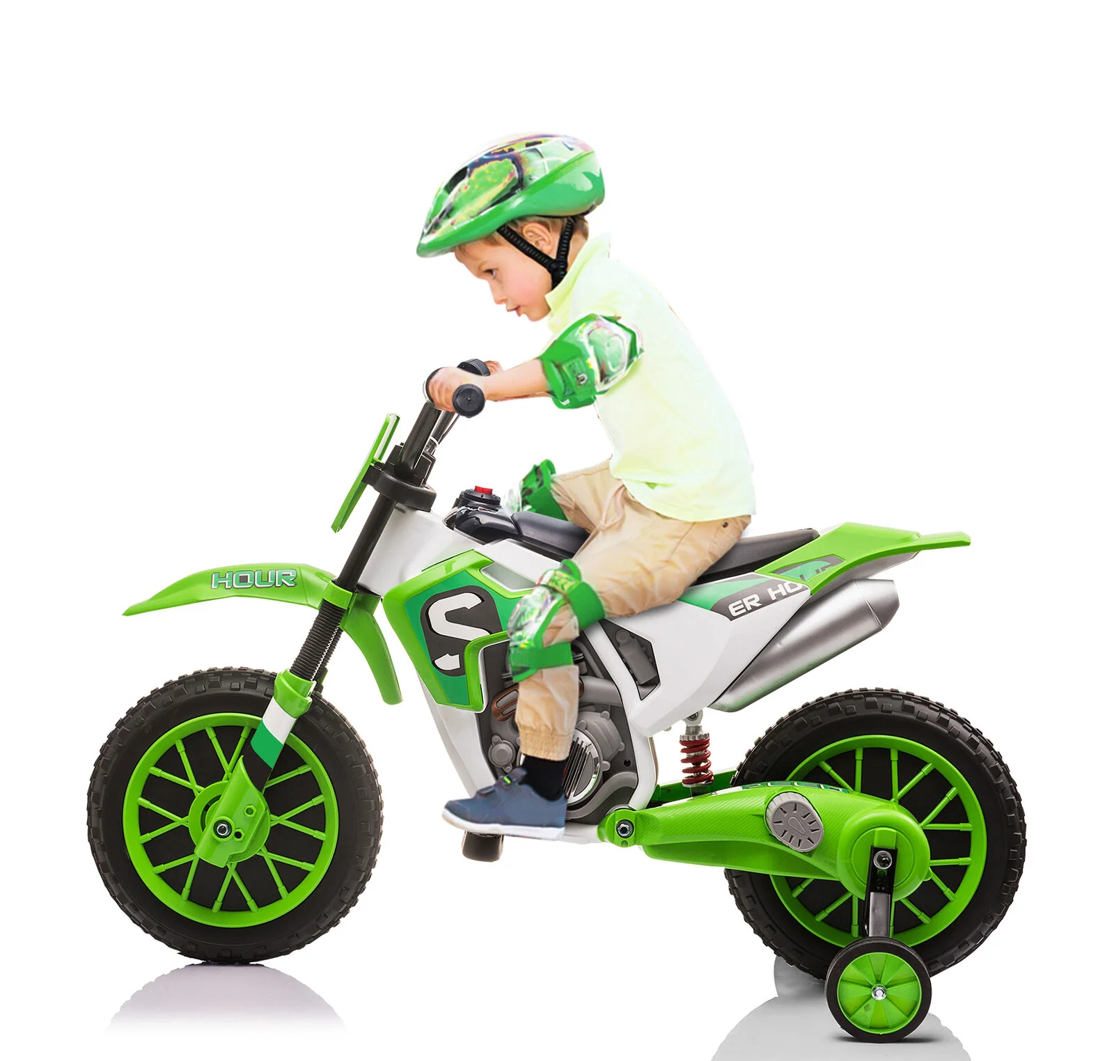 TOBBI 12V Electric Dirt Bike for Kids with Training Wheels - Realistic Motorbike Experience - Image 32