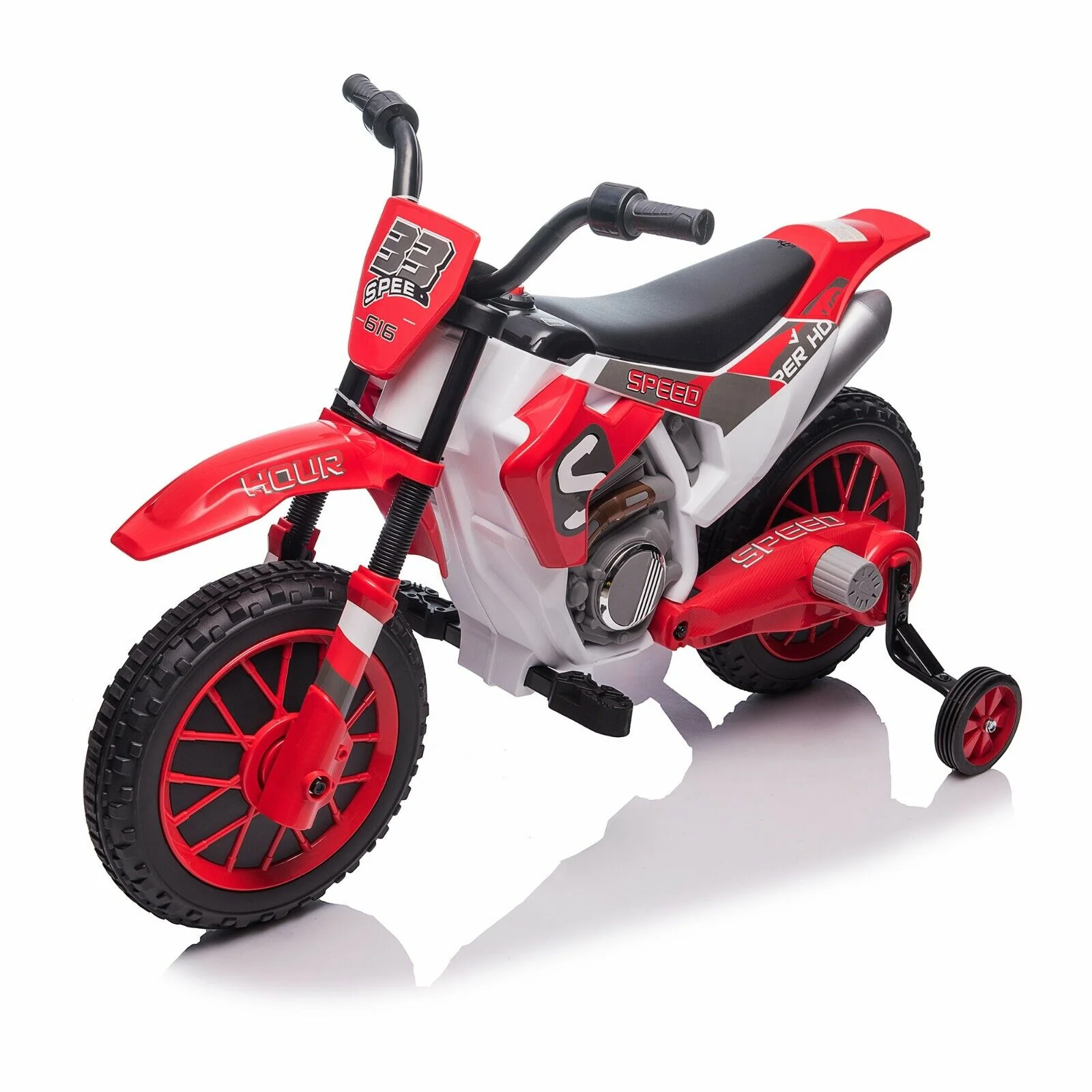 TOBBI 12V Electric Dirt Bike for Kids with Training Wheels - Realistic Motorbike Experience - Image 6