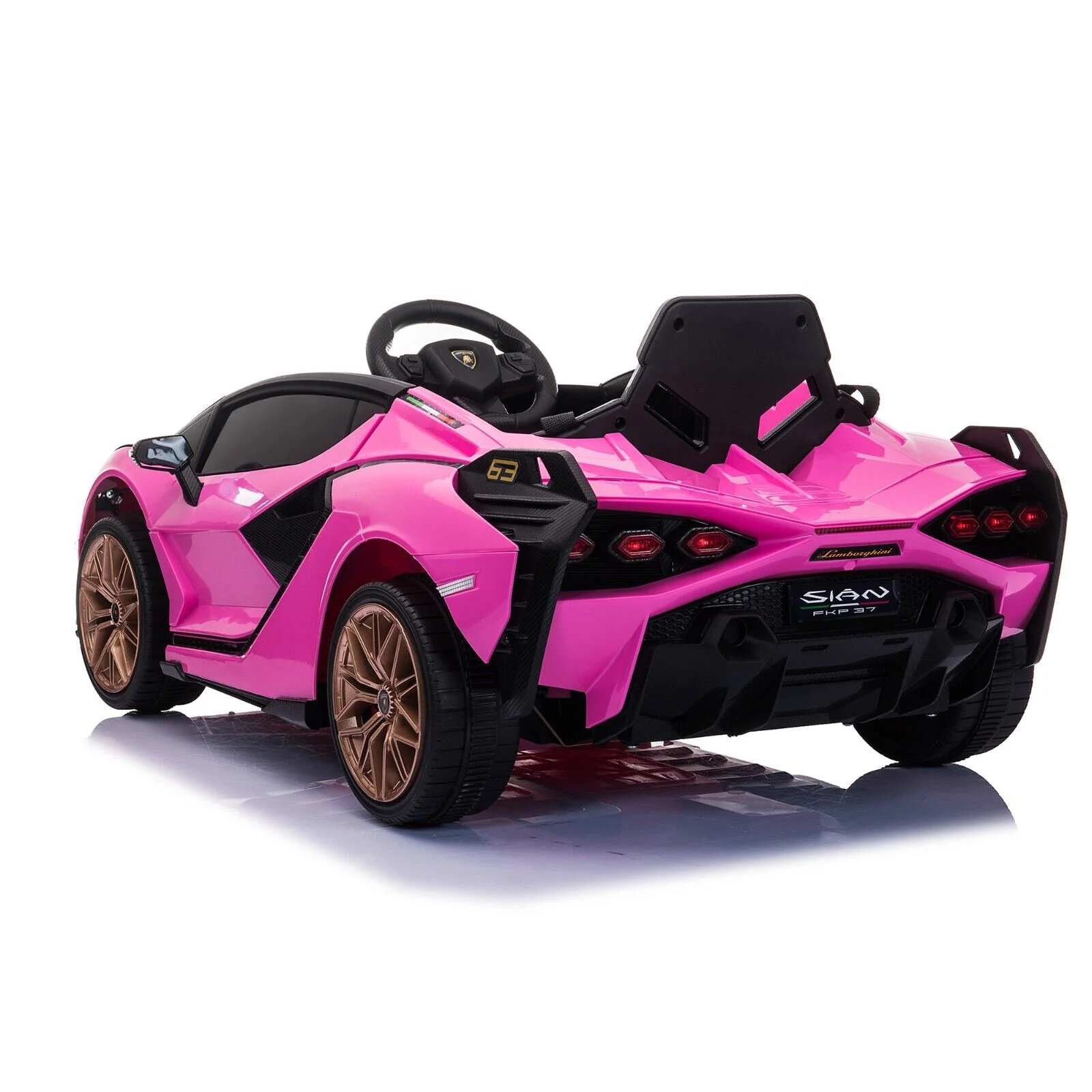 TOBBI 12V Kids Lamborghini SIAN Electric Ride-On Car with Parental Remote Control - Image 3