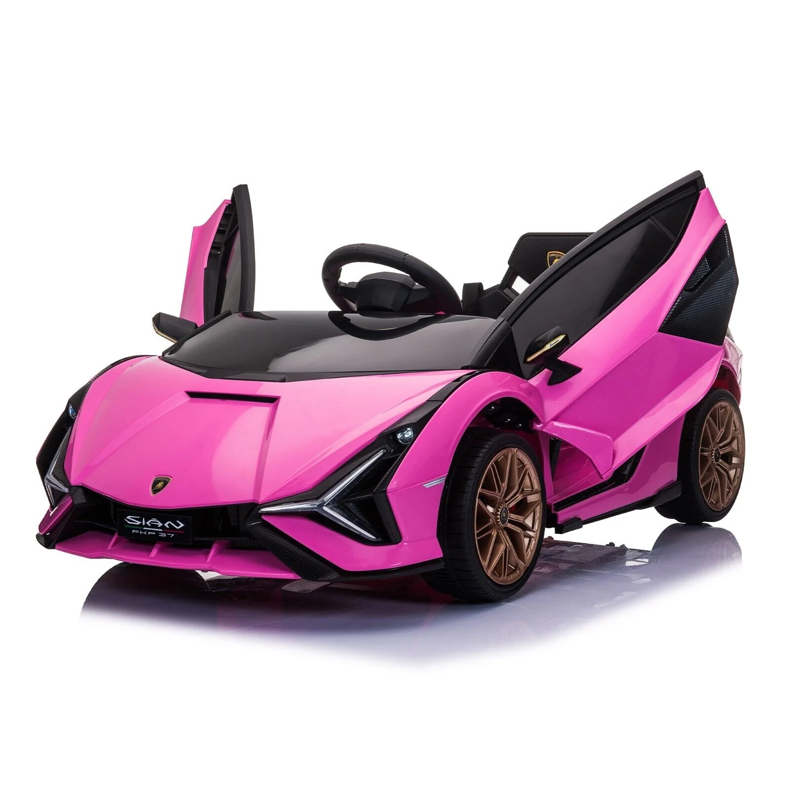 TOBBI 12V Kids Lamborghini SIAN Electric Ride-On Car with Parental Remote Control - Image 4