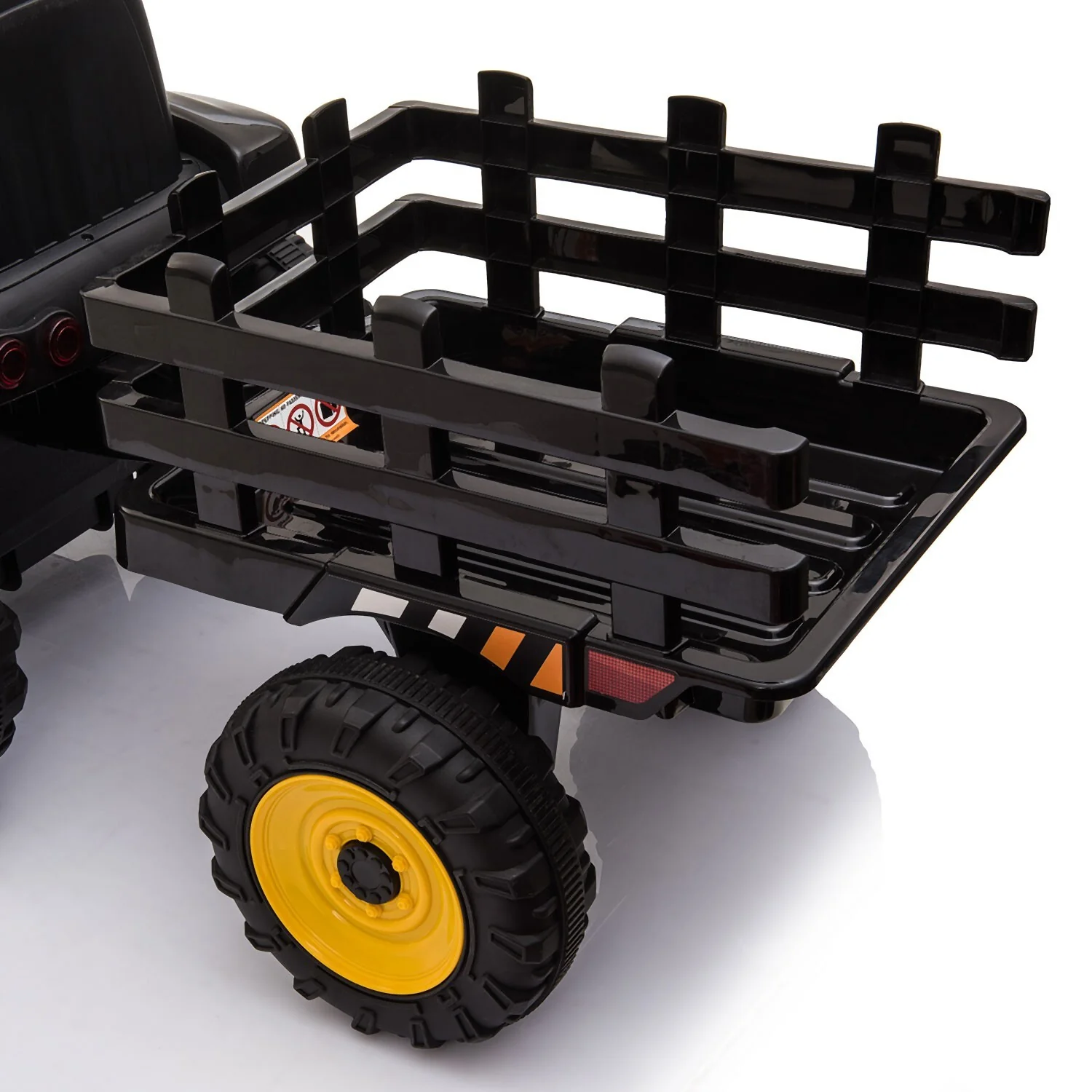 12V Electric Ride-On Kids Tractor with Battery Powered Toy Car and Trailer - Image 11
