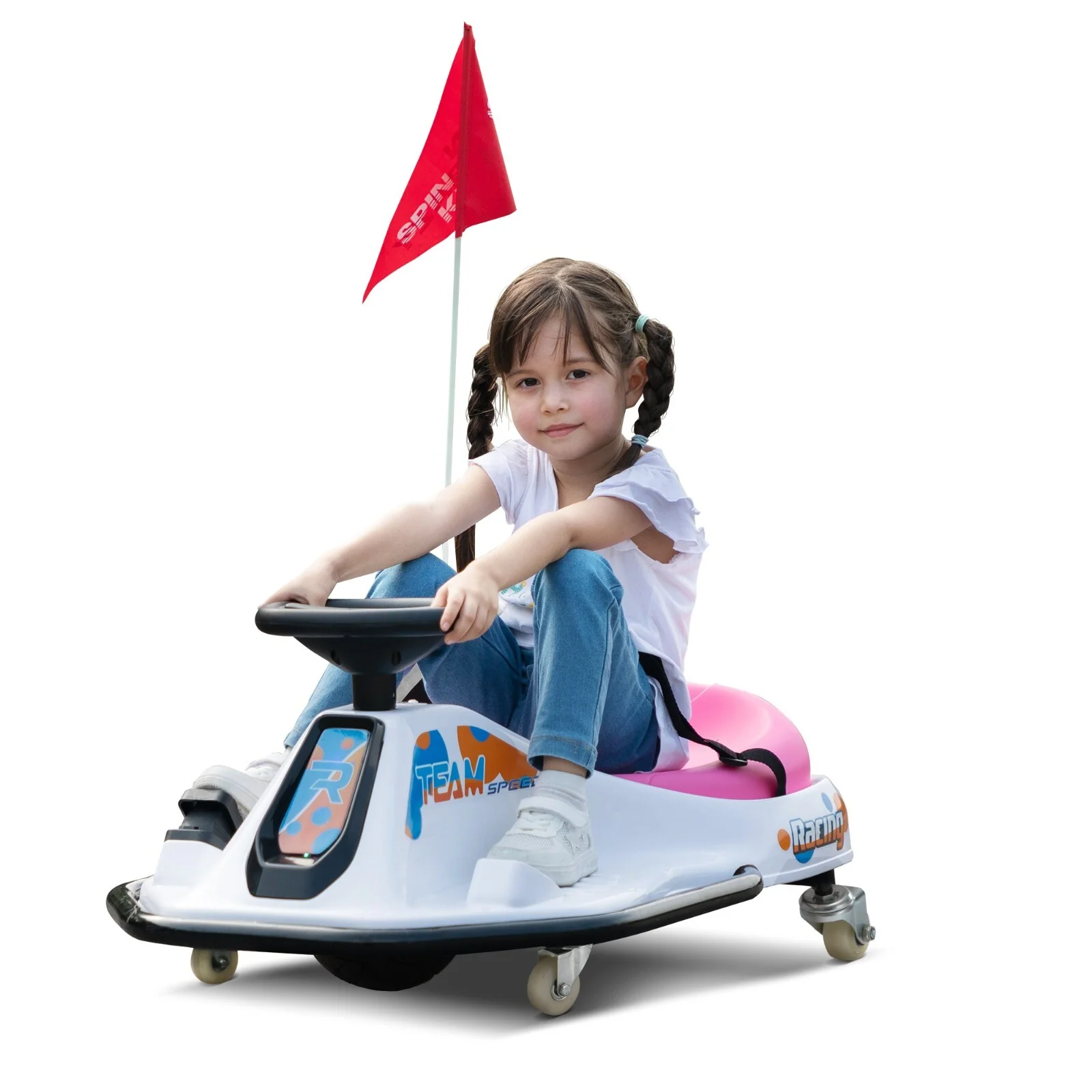 24V Electric Ride-On Drift Go-Kart Toy for Kids Ages 6-12 - Image 15