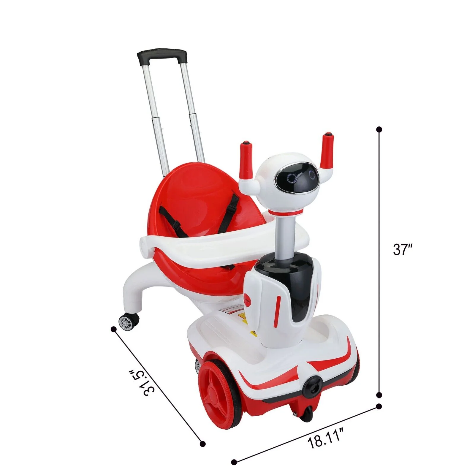 TOBBI 3-in-1 Electric Ride On Car for Kids: Transforming Robot Buggy Toy with Remote Control - Perfect Gift for Toddlers - Image 2