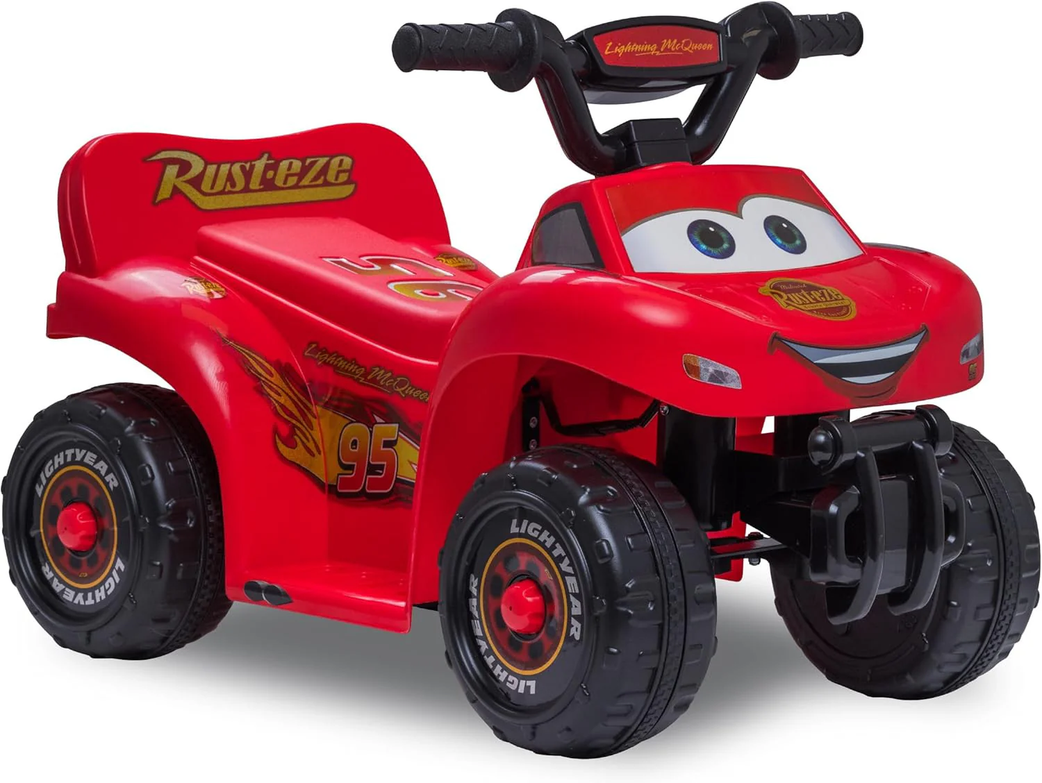 Disney Cars Quad Ride-On Toy for Toddlers Aged 1.5 to 3 Years, Powered by 6 Volt Battery