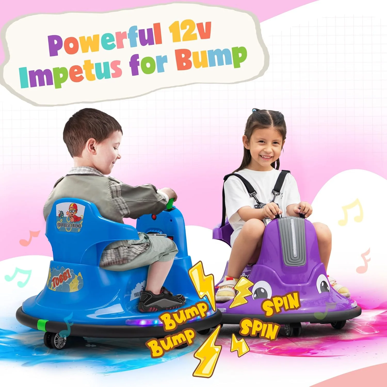 12V Electric Snail-Shaped Ride-On Car for Toddlers with Remote Control - Image 2