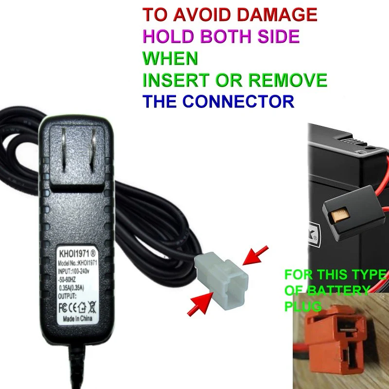 Wall Charger and AC Adapter for Kid Motorz Little Police Patrol Ride-On Motorcycle - Image 5