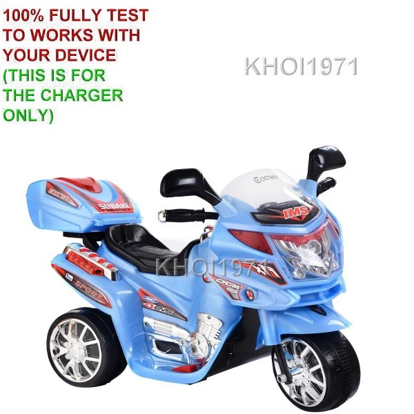 6V AC Charger Adapter for Blue 3-Wheel Ride-On Motorcycle Toy - Image 2