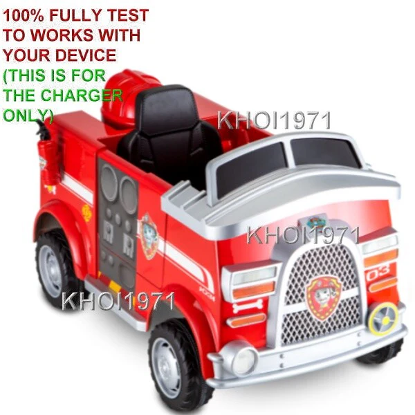 AC Wall Charger Adapter for Kidtrax KT1439WM Paw Patrol Marshall Fire Truck - Image 4