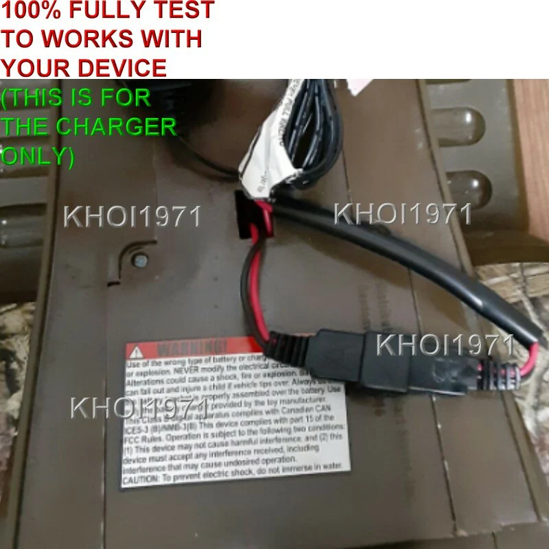 AC Wall Charger Adapter for Mossy Oak Break Up Infinity KT1263 Ride-On Toy - Image 3