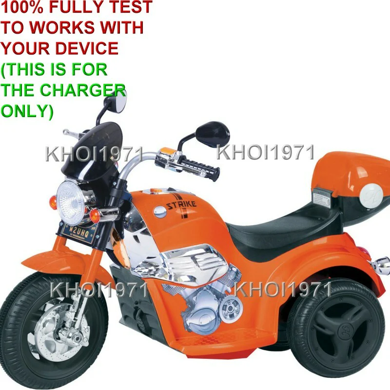 AC Wall Charger Adapter for Orange 1217 Kid Motorz 6V Ride-On Motorbike Battery - Image 2