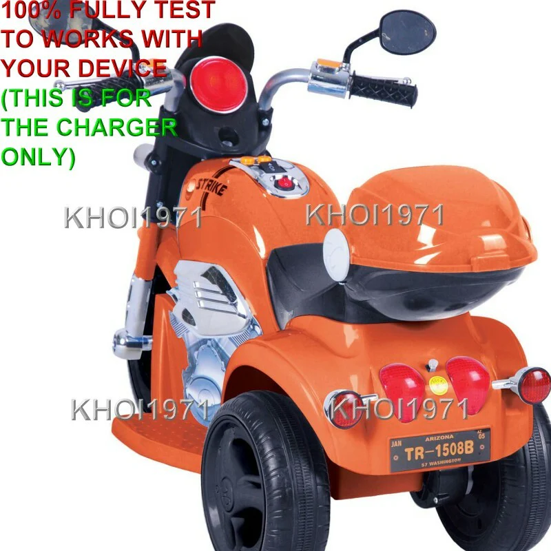 AC Wall Charger Adapter for Orange 1217 Kid Motorz 6V Ride-On Motorbike Battery - Image 3