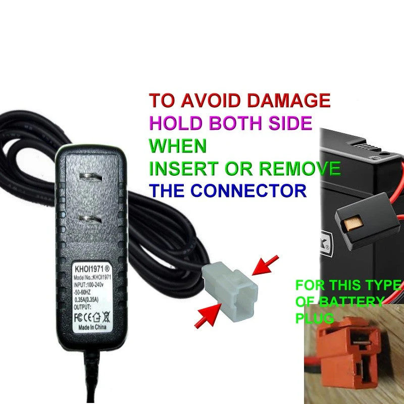 AC Wall Charger Adapter for 6V Ride-On Mercedes Benz GL450 Battery - Image 5