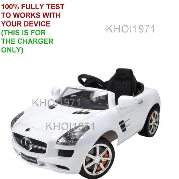 White AC Wall Charger Adapter for Huffy Mercedes-Benz AMG Ride-On Toy Model 17065 - Image 2