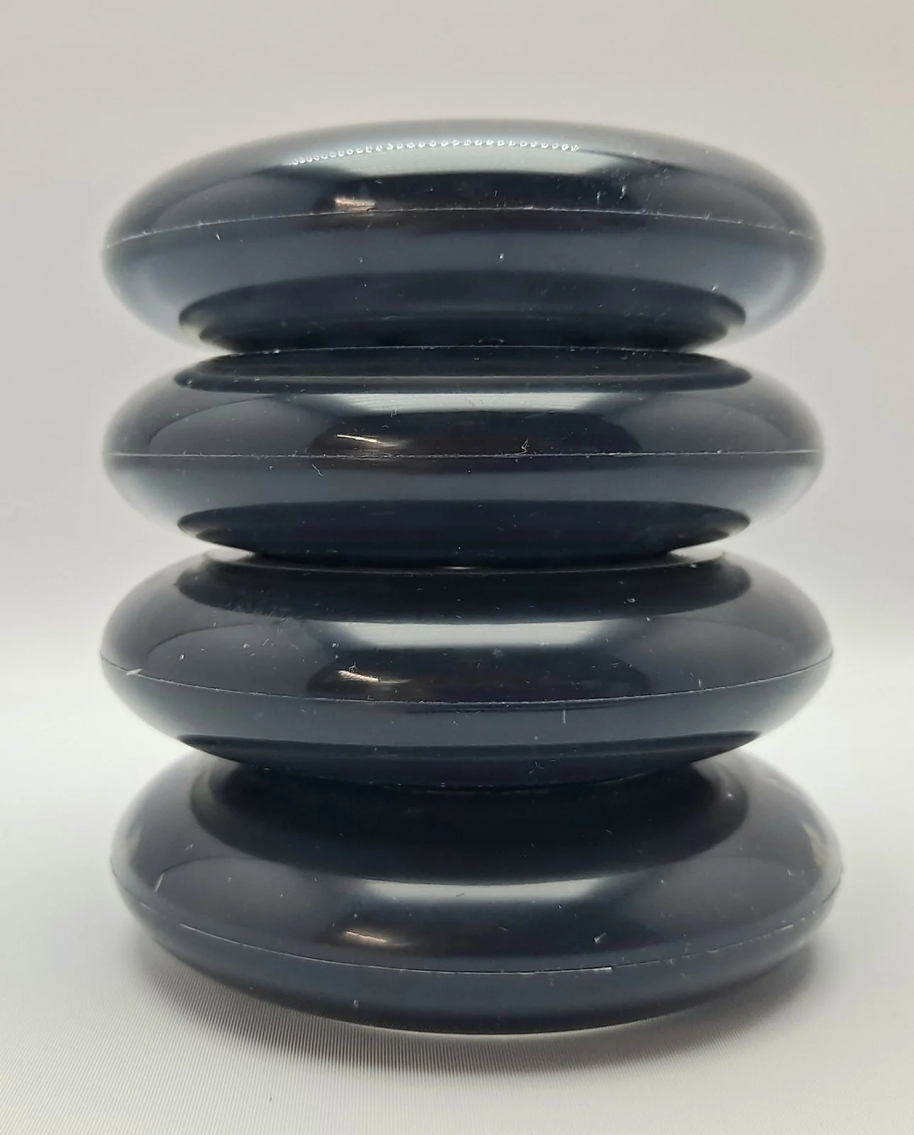 Car Polyurethane Replacement Wheels Set of 4 90mm Black Without Lights - Image 5